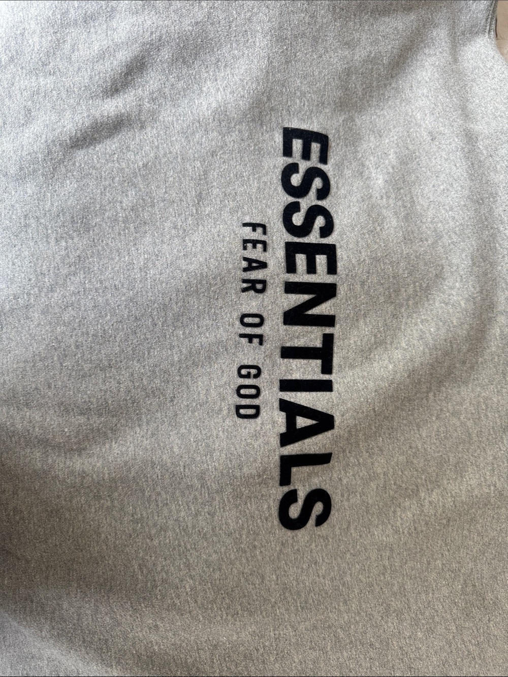 Fear of God ESSENTIALS Heather Grey oversized Hoodie XL